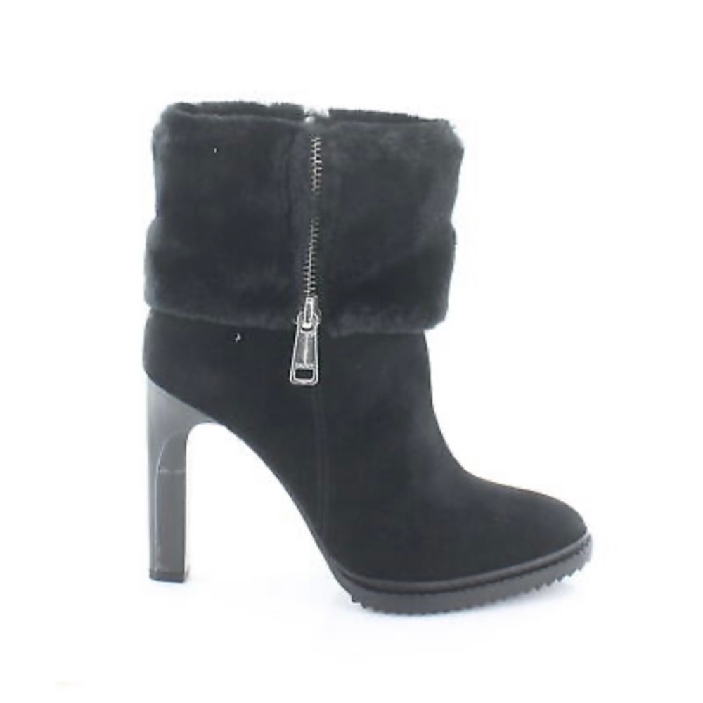 Plush faux-fur cuffs a gorgeous stiletto lift in the Sonya booties from DKNY - Picture 7 of 7